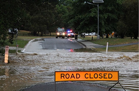 Creswick storm road closed.JPG