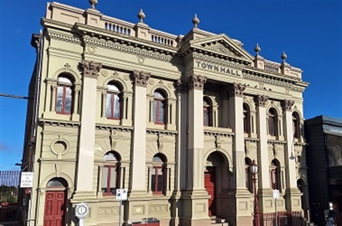 Daylesford Town Hall - morning sun