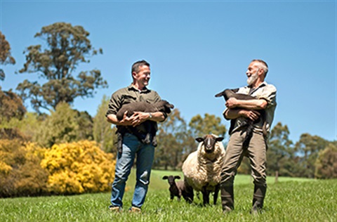 Two male farmers 