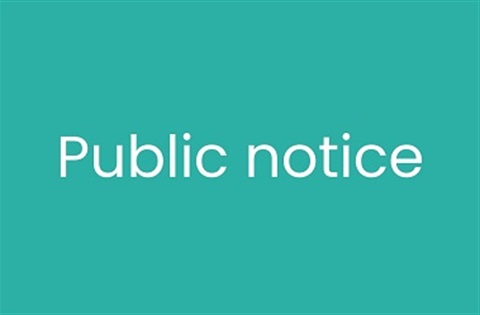 Public notice