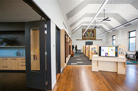 The Mechanics Trentham library space.