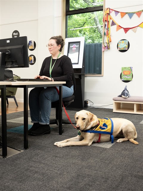 Community Image - Trentham Mechanics - Library - Service Dog